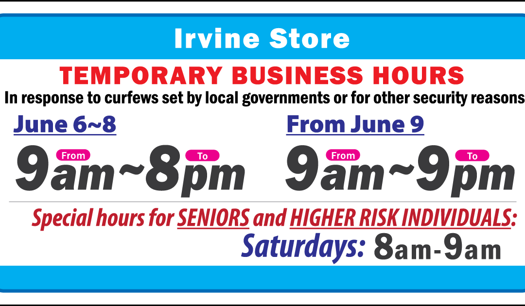 Temporary Business Hours