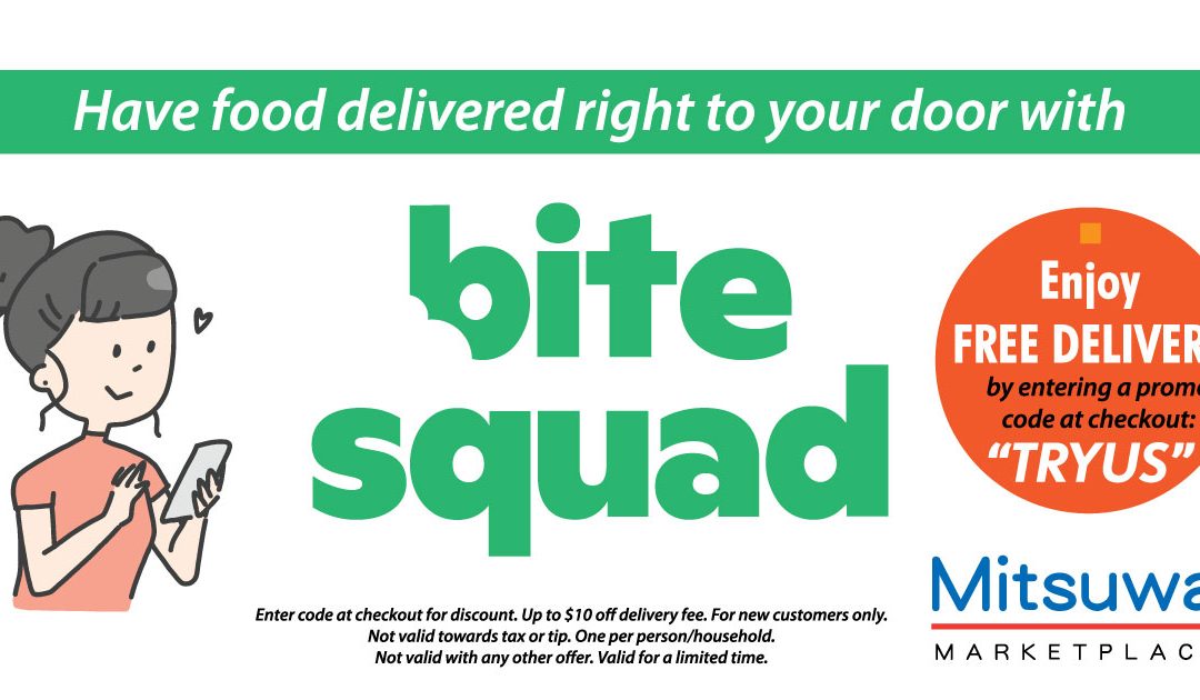 Enjoy FREE DELIVERY with Bite Squad