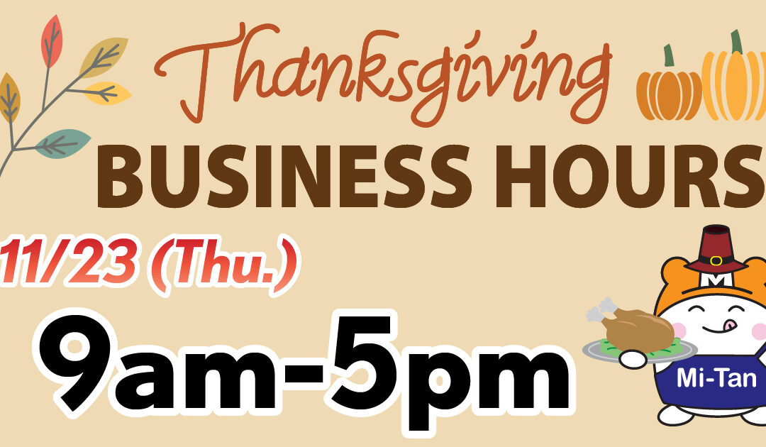 Thanksgiving Store Hours