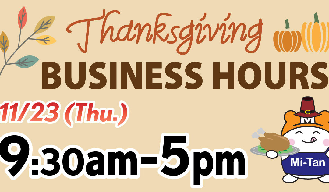 Thanksgiving Store Hours