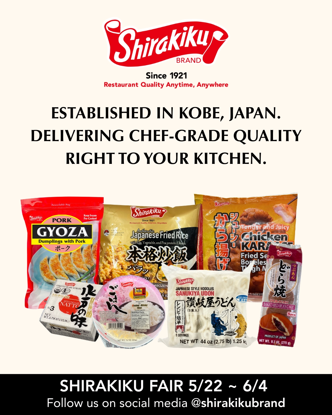 SHIRAKIKU FAIR May 22 - Jun 4