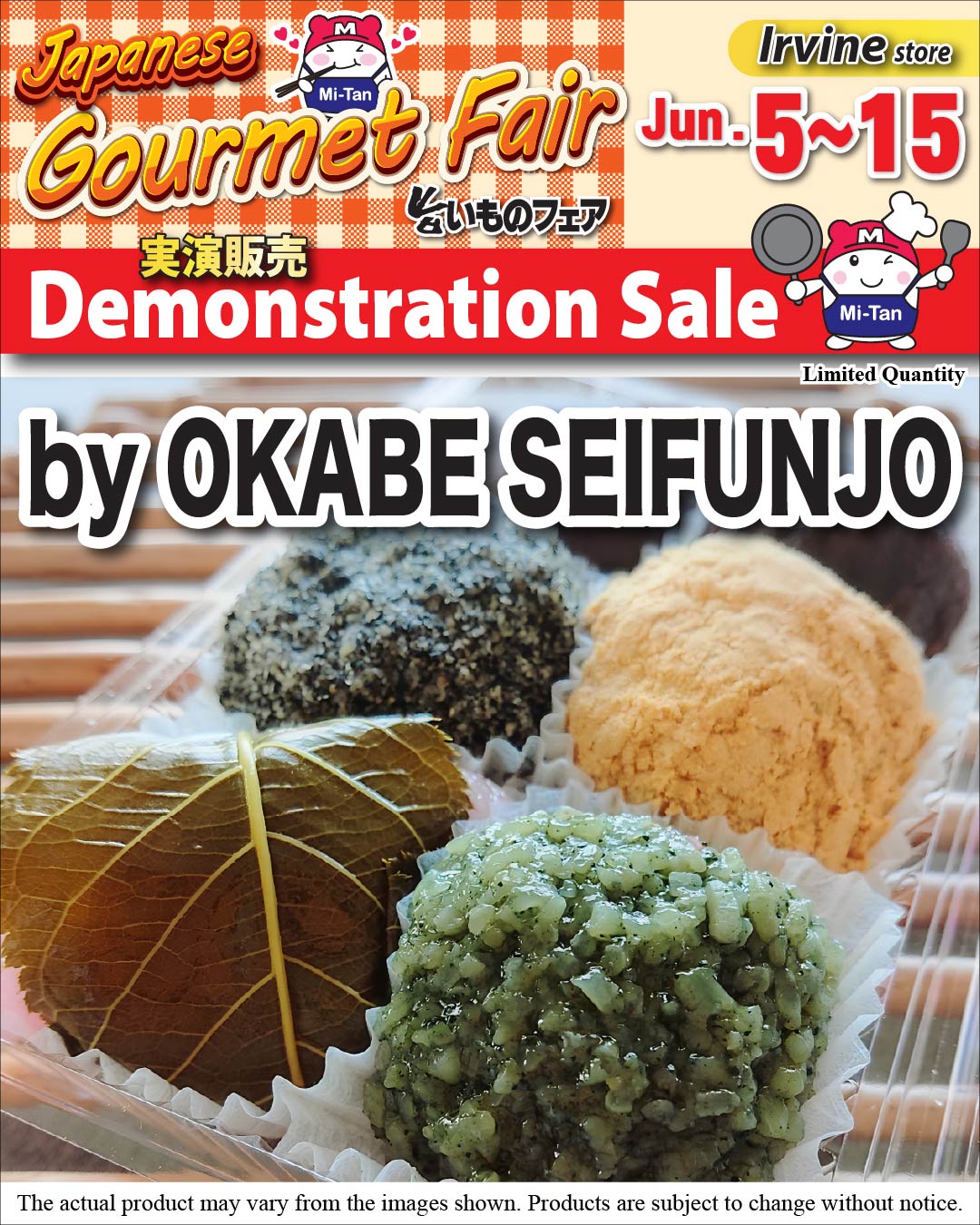 Special Okabe Seifunjo Demonstration Sale at the Irvine Store