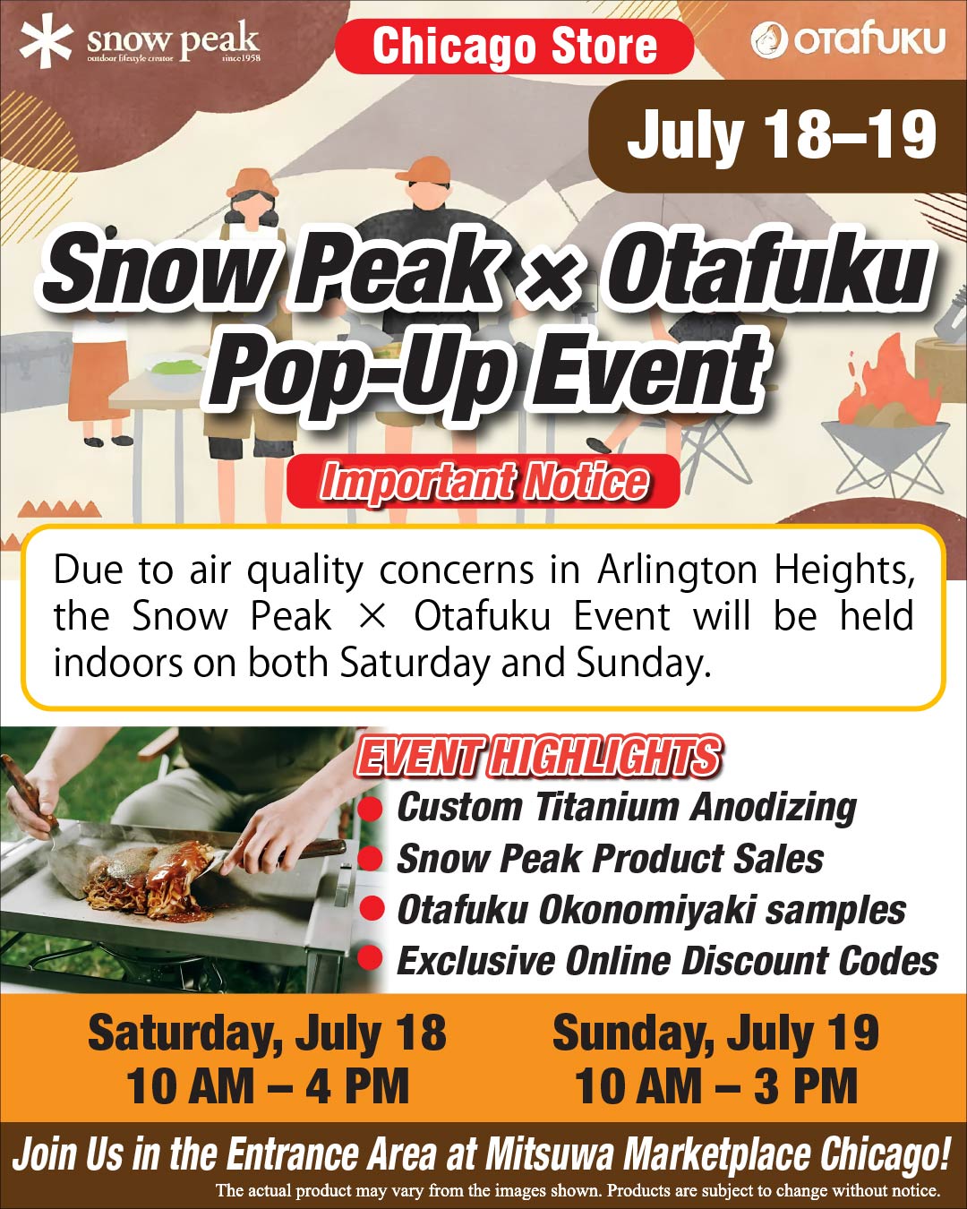 Snow Peak Event at Chicago Snow Peak Event at Chicago