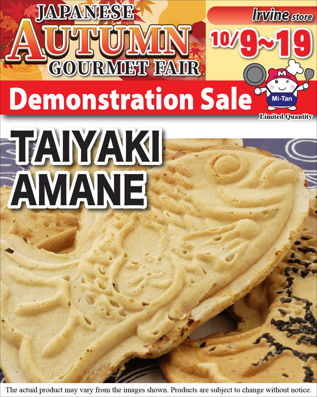 Taiyaki Amane Demonstration Sale – Irvine store