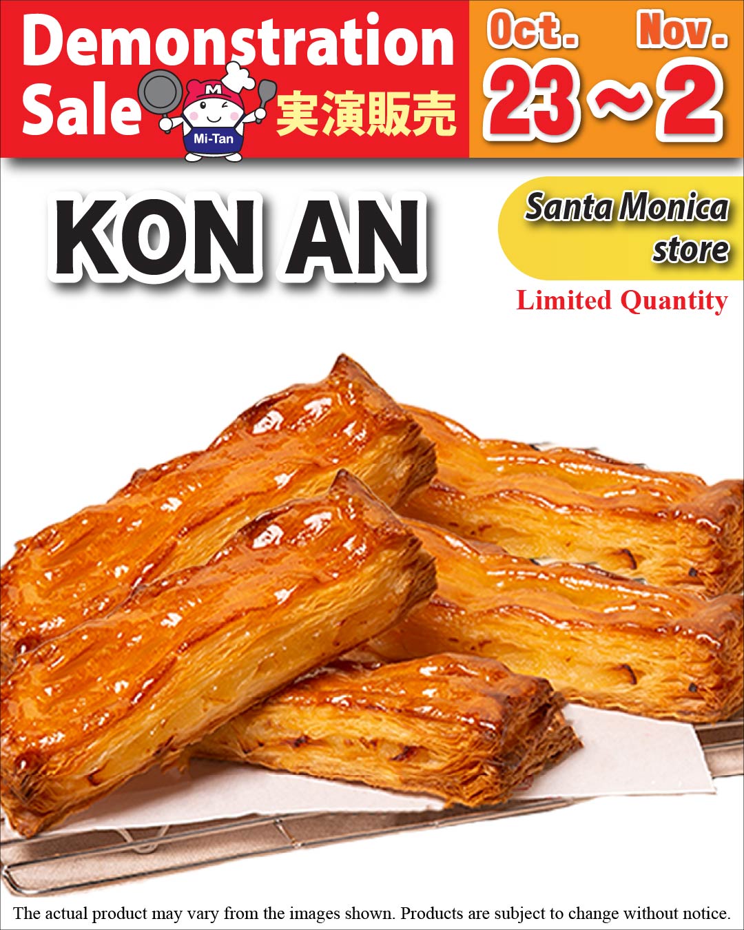 Kon an Demonstration Sale – Santa Monica store